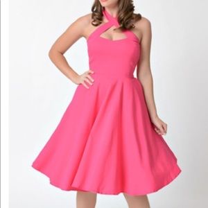 Unique Vintage Criss Cross Rita Dress